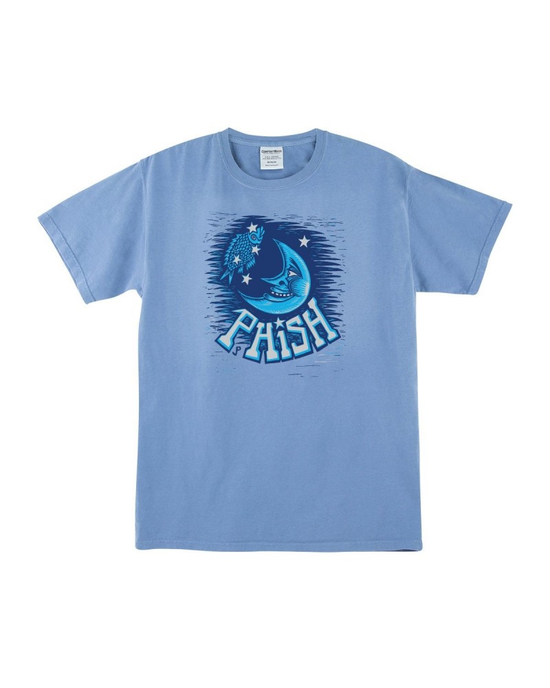 Phish Pollock Moon Heavy Tee on Saltwater Blue $8.64 Shirts